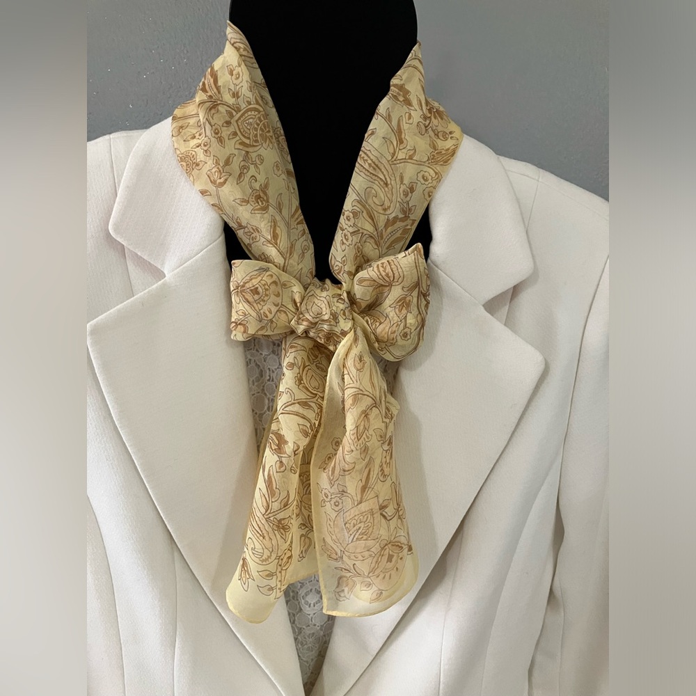 100% Silk Scarf floral